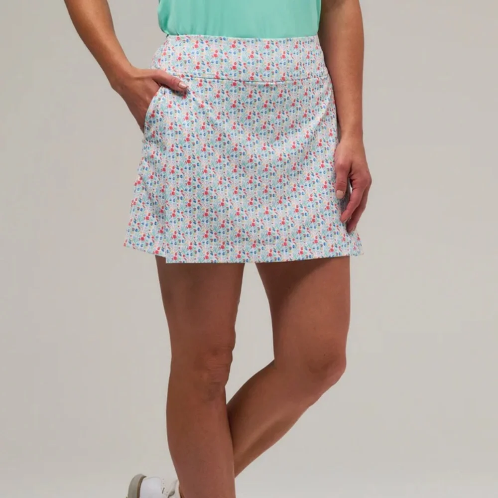 Fairway & Greene Paradise Floral Skort L UPF 50 Golf Tennis Athletic Skirt Short - Picture 2 of 14